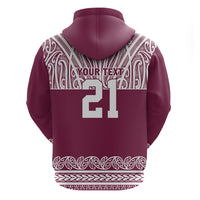 Queensland Maori Nga Hau E Wha Custom Zip Hoodie Polynesian Maori Tribal Pattern LT9 - Polynesian Pride