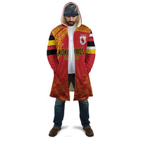 Queensland Papua New Guinea Custom Cloak All Red Pacific PNG Tribal Style LT9 - Polynesian Pride
