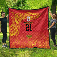 Queensland Papua New Guinea Custom Quilt All Red Pacific PNG Tribal Style LT9 - Polynesian Pride