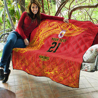 Queensland Papua New Guinea Custom Quilt All Red Pacific PNG Tribal Style LT9 - Polynesian Pride