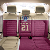 Queensland Samoa Custom Back Car Seat Cover Maroon Pacific Polynesian Tribal Pattern LT9 - Polynesian Pride
