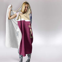 Queensland Samoa Custom Hooded Blanket Maroon Pacific Polynesian Tribal Pattern LT9 - Polynesian Pride