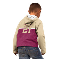 Queensland Samoa Custom Kid Hoodie Maroon Pacific Polynesian Tribal Pattern LT9 - Polynesian Pride
