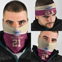 Queensland Samoa Custom Neck Gaiter Maroon Pacific Polynesian Tribal Pattern LT9 - Polynesian Pride
