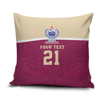 Queensland Samoa Custom Pillow Cover Maroon Pacific Polynesian Tribal Pattern LT9 Maroon - Polynesian Pride