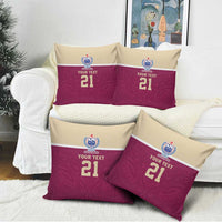 Queensland Samoa Custom Pillow Cover Maroon Pacific Polynesian Tribal Pattern LT9 - Polynesian Pride