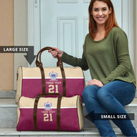 Queensland Samoa Custom Travel Bag Maroon Pacific Polynesian Tribal Pattern LT9 - Polynesian Pride