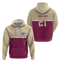 Queensland Samoa Custom Zip Hoodie Maroon Pacific Polynesian Tribal Pattern LT9 - Polynesian Pride