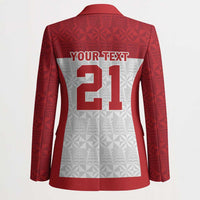 Queensland Tonga Custom Blazer QLD with Tongan Ngatu Pattern LT9 - Polynesian Pride