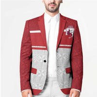 Queensland Tonga Custom Blazer QLD with Tongan Ngatu Pattern LT9 - Polynesian Pride