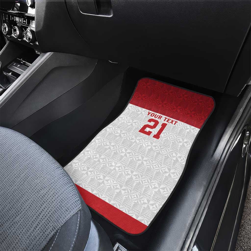 Queensland Tonga Custom Car Mats QLD with Tongan Ngatu Pattern LT9 - Polynesian Pride