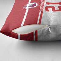 Queensland Tonga Custom Pillow Cover QLD with Tongan Ngatu Pattern LT9 - Polynesian Pride
