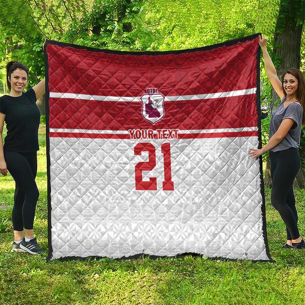 Queensland Tonga Custom Quilt QLD with Tongan Ngatu Pattern LT9 - Polynesian Pride