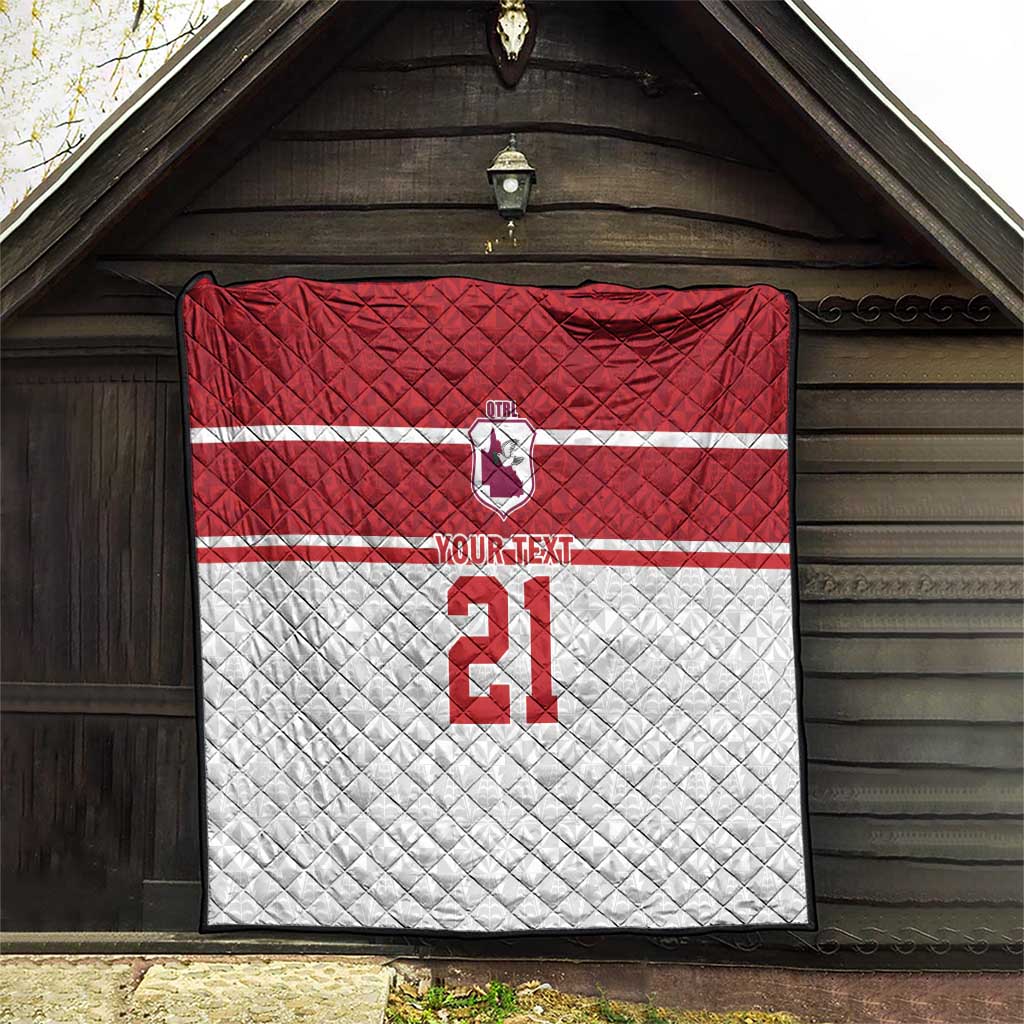 Queensland Tonga Custom Quilt QLD with Tongan Ngatu Pattern LT9 - Polynesian Pride
