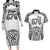 Personalised Tonga 676 Couples Matching Long Sleeve Bodycon Dress and Hawaiian Shirt Tribal Kupesi Ngatu Unique