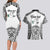 Personalised Tonga 676 Couples Matching Long Sleeve Bodycon Dress and Hawaiian Shirt Tribal Kupesi Ngatu Unique