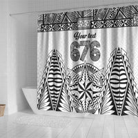 Personalised Tonga 676 Shower Curtain Tribal Kupesi Ngatu Unique LT9 - Polynesian Pride
