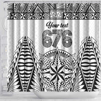 Personalised Tonga 676 Shower Curtain Tribal Kupesi Ngatu Unique LT9 - Polynesian Pride