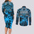 Fiji Rugby Couples Matching Long Sleeve Bodycon Dress and Long Sleeve Button Shirts Go Fijian Tapa Arty with World Cup Vibe LT9 - Polynesian Pride