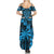 Fiji Rugby Summer Maxi Dress Go Fijian Tapa Arty with World Cup Vibe LT9 - Polynesian Pride