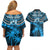 Custom Fiji Rugby Couples Matching Off Shoulder Short Dress and Hawaiian Shirt Go Fijian Tapa Arty with World Cup Vibe LT9 - Polynesian Pride