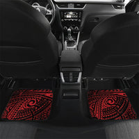 Huli Wigmen Tribe Hela Province Car Mats Papua New Guinea Indigenous Pattern LT9 Set 2pcs - Back Black - Polynesian Pride