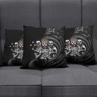 Skeleton Tribe Simbu Province Pillow Cover Papua New Guinea Indigenous Pattern LT9 - Polynesian Pride