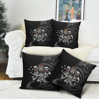 Skeleton Tribe Simbu Province Pillow Cover Papua New Guinea Indigenous Pattern LT9 - Polynesian Pride