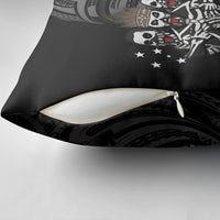 Skeleton Tribe Simbu Province Pillow Cover Papua New Guinea Indigenous Pattern LT9 - Polynesian Pride