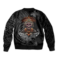 Mokomoko Tribe Eastern Highlands Province Bomber Jacket Papua New Guinea Indigenous Pattern LT9 - Polynesian Pride