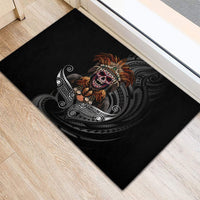 Mokomoko Tribe Eastern Highlands Province Rubber Doormat Papua New Guinea Indigenous Pattern LT9 - Polynesian Pride