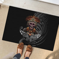 Mokomoko Tribe Eastern Highlands Province Rubber Doormat Papua New Guinea Indigenous Pattern LT9 - Polynesian Pride