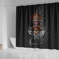 Mokomoko Tribe Eastern Highlands Province Shower Curtain Papua New Guinea Indigenous Pattern LT9 - Polynesian Pride