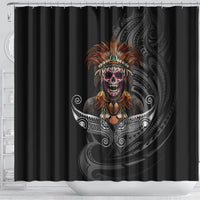 Mokomoko Tribe Eastern Highlands Province Shower Curtain Papua New Guinea Indigenous Pattern LT9 - Polynesian Pride
