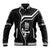 Custom New Zealand Aotearoa Rugby Baseball Jacket Black Fern Maori Tribal Sporty Style LT9 Unisex Black - Polynesian Pride