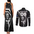 Custom New Zealand Aotearoa Rugby Couples Matching Tank Maxi Dress and Long Sleeve Button Shirts Black Fern Maori Tribal Sporty Style LT9 - Polynesian Pride