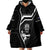 Custom New Zealand Aotearoa Rugby Wearable Blanket Hoodie Black Fern Maori Tribal Sporty Style LT9 - Polynesian Pride