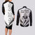 New Zealand Rugby Couples Matching Long Sleeve Bodycon Dress and Long Sleeve Button Shirts Proud Aoteroa Stylised Maori Koru LT9 - Polynesian Pride