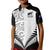 New Zealand Rugby Kid Polo Shirt Proud Aoteroa Stylised Maori Koru LT9 Kid Black - Polynesian Pride