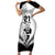 Custom New Zealand Rugby Short Sleeve Bodycon Dress Proud Aoteroa Stylised Maori Koru LT9 Long Dress Black - Polynesian Pride