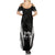 New Zealand Aotearoa Rugby Summer Maxi Dress Haka Dance Mixed Silver Fern Sporty Style LT9 - Polynesian Pride