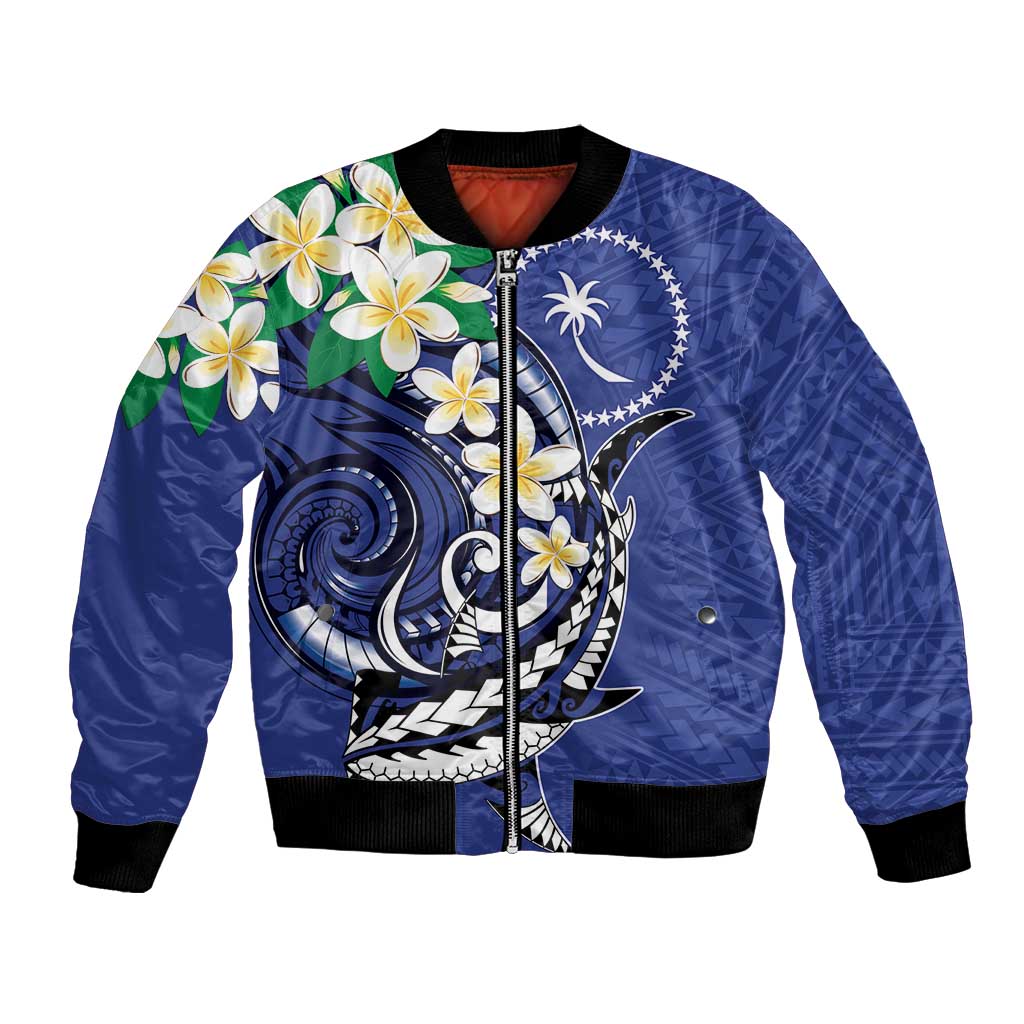 FSM Chuuk State Polynesian Shark Tattoo Personalised Bomber Jacket