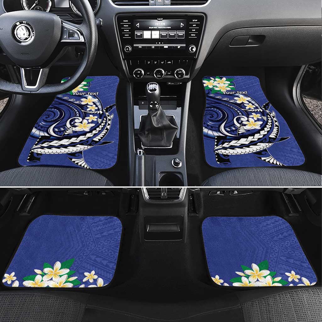 FSM Chuuk State Polynesian Shark Tattoo Personalised Car Mats LT9 Set 4pcs Blue - Polynesian Pride