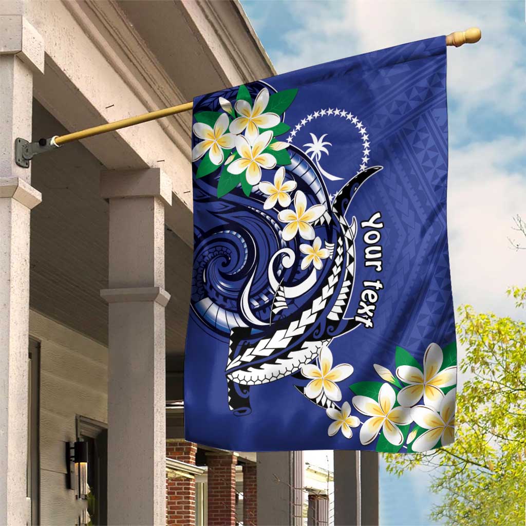 FSM Chuuk State Polynesian Shark Tattoo Personalised Garden Flag LT9 House Flag Blue - Polynesian Pride