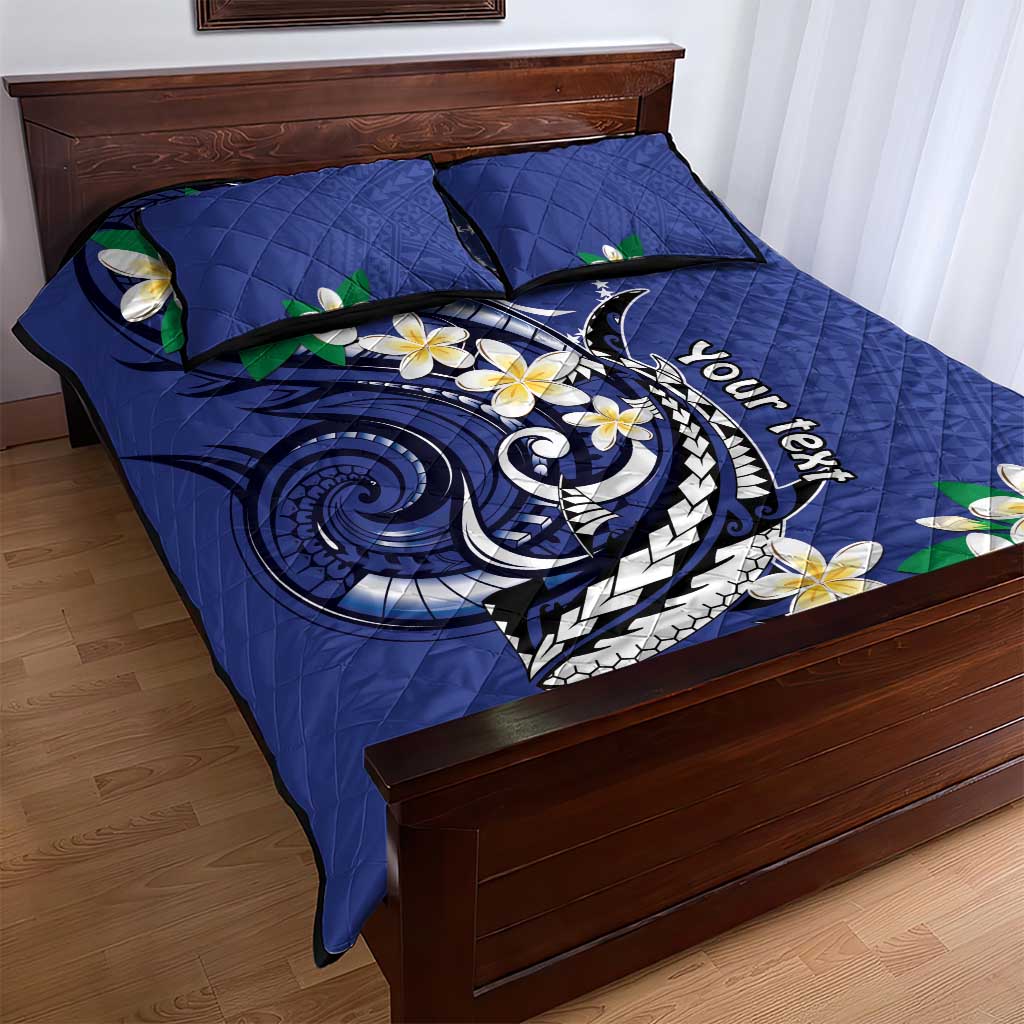 FSM Chuuk State Polynesian Shark Tattoo Personalised Quilt Bed Set LT9 - Polynesian Pride