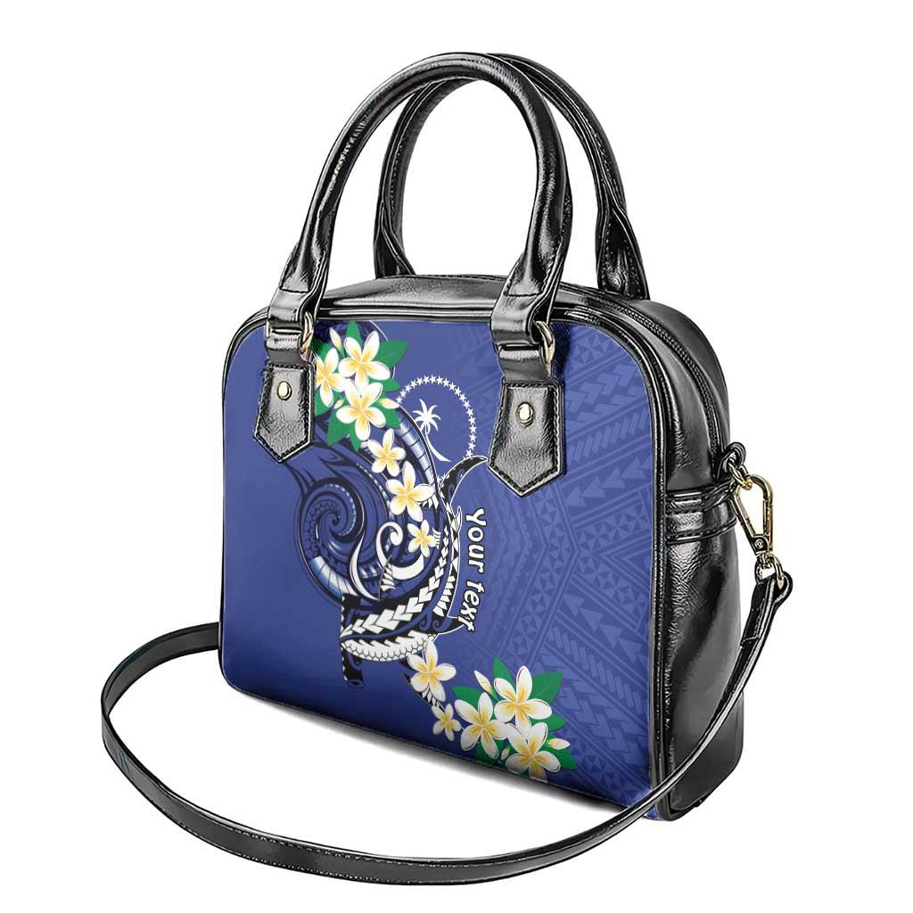 FSM Chuuk State Polynesian Shark Tattoo Personalised Shoulder Handbag LT9 - Polynesian Pride