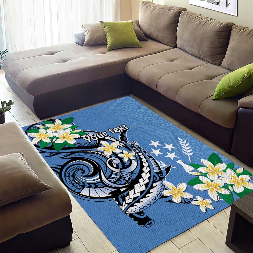 FSM Kosrae Polynesian Shark Tattoo Personalised Area Rug LT9 - Polynesian Pride