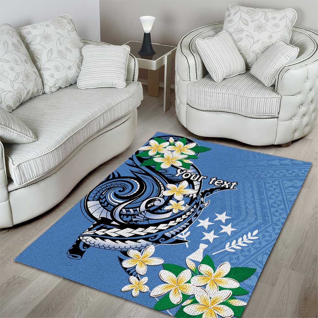FSM Kosrae Polynesian Shark Tattoo Personalised Area Rug LT9 - Polynesian Pride