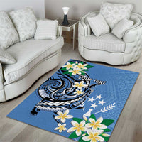FSM Kosrae Polynesian Shark Tattoo Personalised Area Rug LT9 - Polynesian Pride