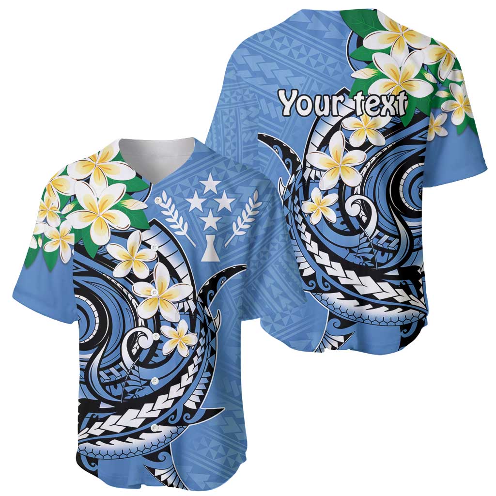 FSM Kosrae Polynesian Shark Tattoo Personalised Baseball Jersey LT9 - Polynesian Pride